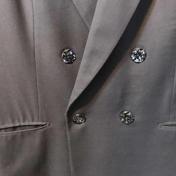 Italian Jacket Double Breasted Navy Wool/Cashmere Pre-owned - Picture 3 of 12